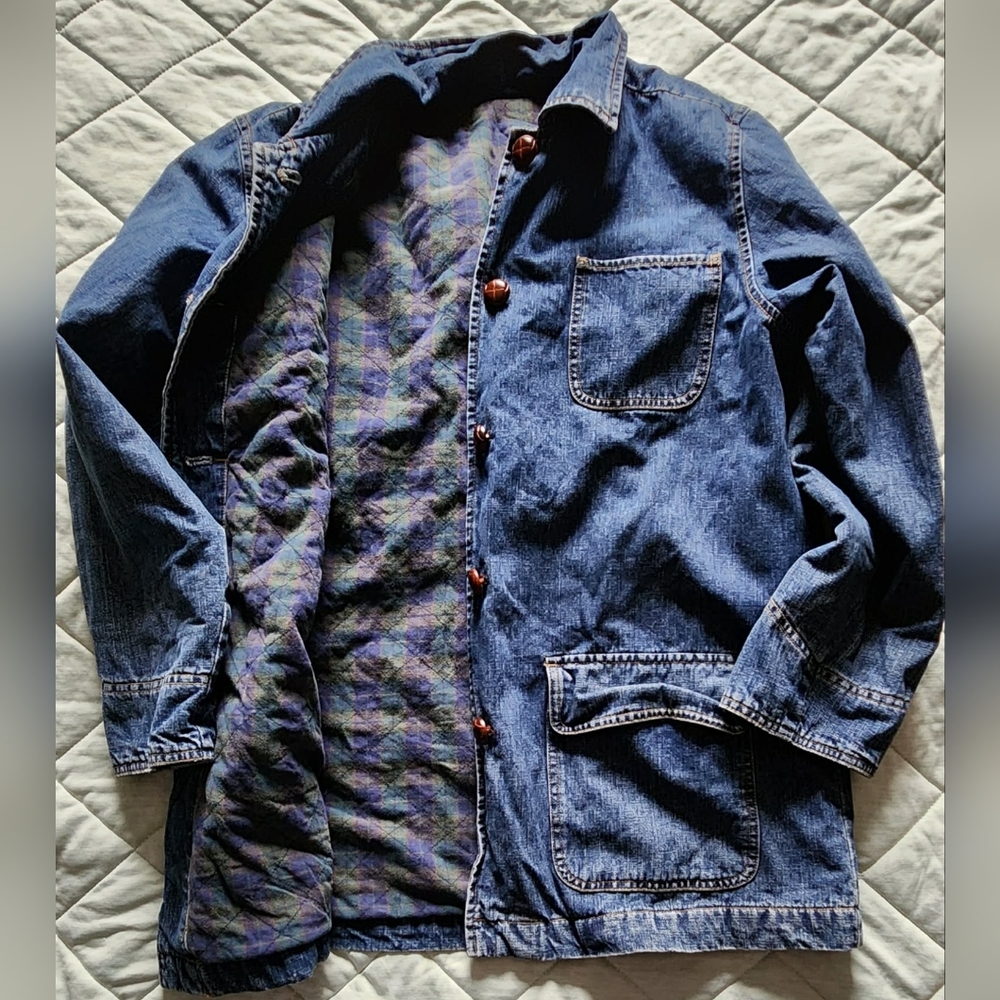Vintage Denim Blue Women's Jacket - Picture 3 of 4